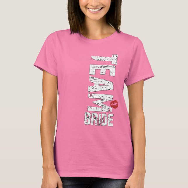 Camiseta Texto Grande Grunge do Team Bride (Frente)