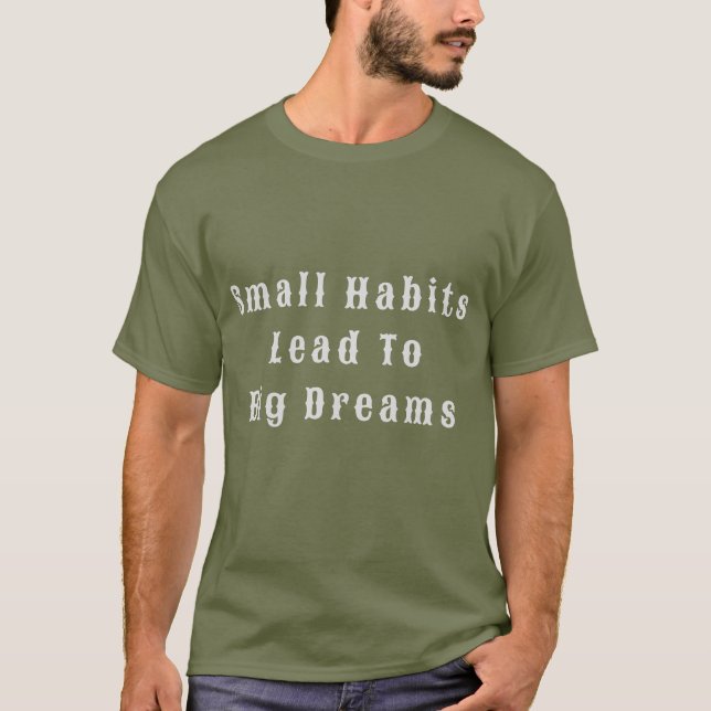 Camiseta Texto Inspiracional Citação de Homens (Frente)