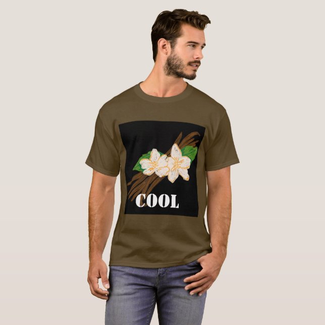 Camiseta Texto Legal personalizado Cor castanha cor básica  (Frente Completa)