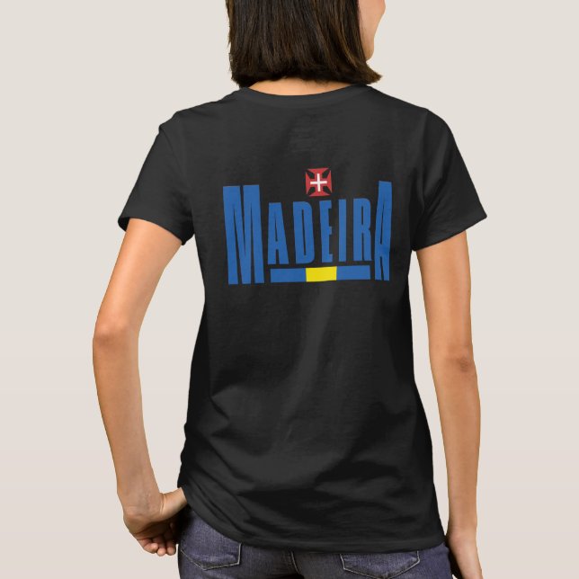 Camiseta Texto Madeira e Cores de Sinalizador (Verso)