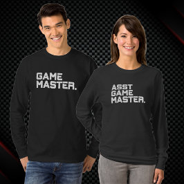 Camiseta Texto Moderno Asst Game Mestra de Mulheres Longa F
