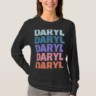 Camiseta Texto Moderno Repetido Daryl