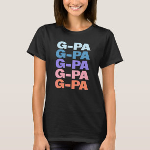 Camiseta Texto Moderno Repetido G Pa Avô Avô