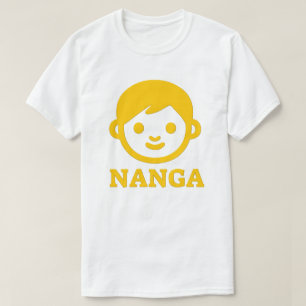 Camiseta Texto na Tasmania: nanga e rosto amarelo