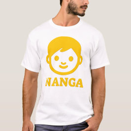 Camiseta Texto na Tasmania: nanga e rosto amarelo