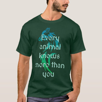 Camiseta Texto nativo americano sobre design de lobo 