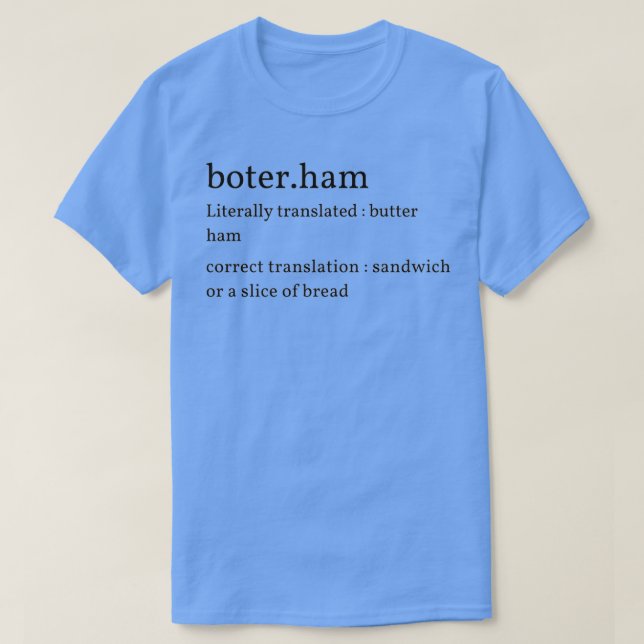 Camiseta Texto neerlandês (Frente do Design)