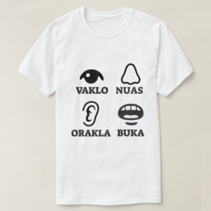 Camiseta Texto no Dalmatian: buka do orakla dos nuas do