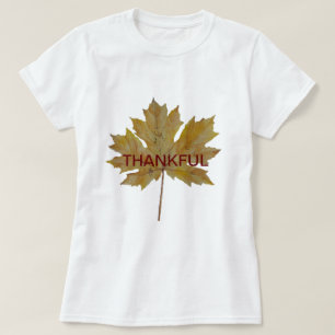 Camiseta Texto "OBRIGADO" da cor da água do outono
