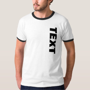 Camiseta Texto ou Nome Grande de Fonte Negrito de Tendência
