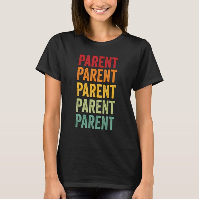 Camiseta Texto Pai do Arco-Íris Colorido (Frente)