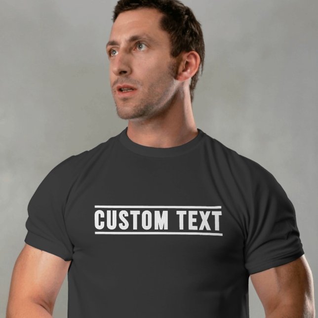 Camiseta Texto Personalizado (Criador carregado)