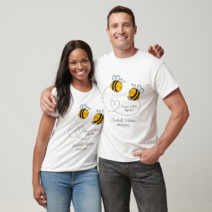Camiseta Texto Personalizado Abelhas Felizes