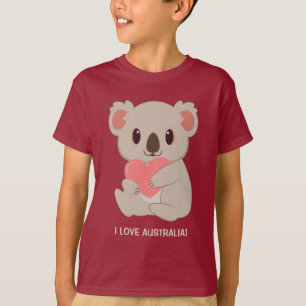 Camiseta Texto Personalizado Amor T-Shirt Koala