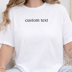 Camiseta Texto Personalizado Citação Personalizada Piada In