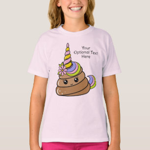 Camiseta Texto Personalizado Cocô de Unicórnio