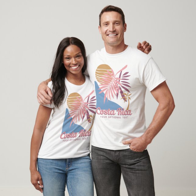 Camiseta Texto personalizado Costa Rica (Unissex)