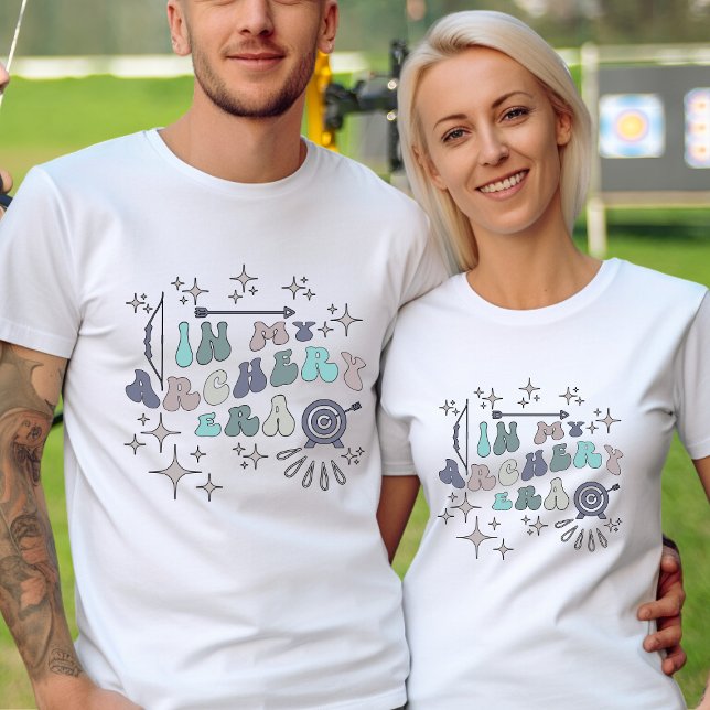 Camiseta Texto Personalizado do Archery Hobby no Back (Criador carregado)