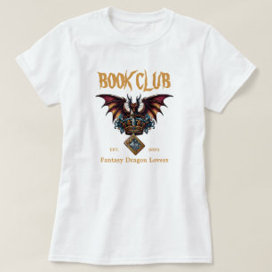 Camiseta Texto personalizado do Book Club Dragon for Fantas