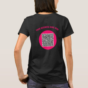 Camiseta Texto personalizado do código QR T - Mostre suas c