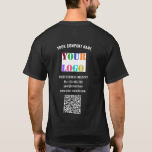Camiseta Texto personalizado do logotipo da sua empresa com