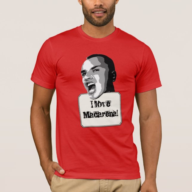 Camiseta Texto Personalizado do Macarena Love (Frente)
