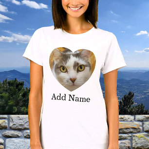 Camiseta Texto Personalizado do Nome de Foto Personalizado