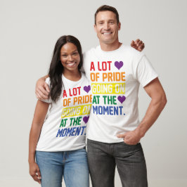 Camiseta Texto personalizado do Orgulho Arco-Íris LGBTQ+ Co
