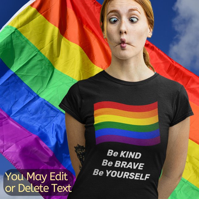 Camiseta Texto personalizado do Orgulho LGBTQ Orgulho gay d (Criador carregado)