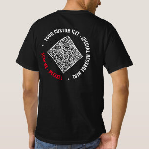 Camiseta Texto personalizado do seu próprio Design e código