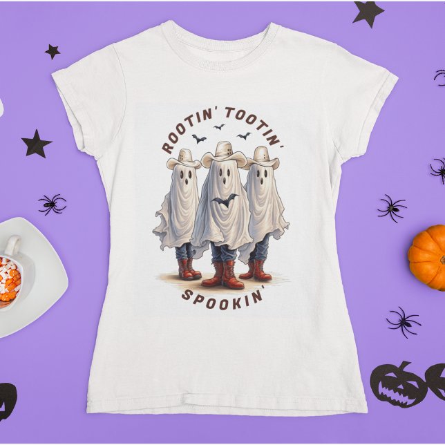Camiseta Texto Personalizado do Spookin de Tootin do Rootin (Criador carregado)