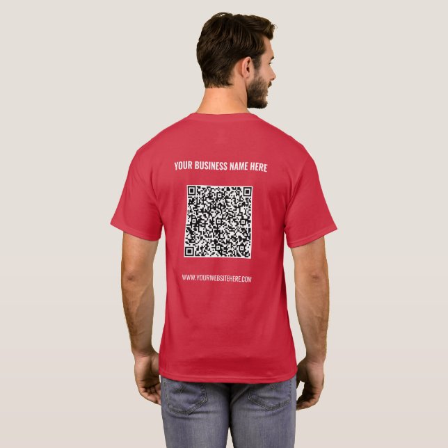 Camiseta Texto personalizado e cores T-Shirt com informaçõe (Parte Traseira Completa)