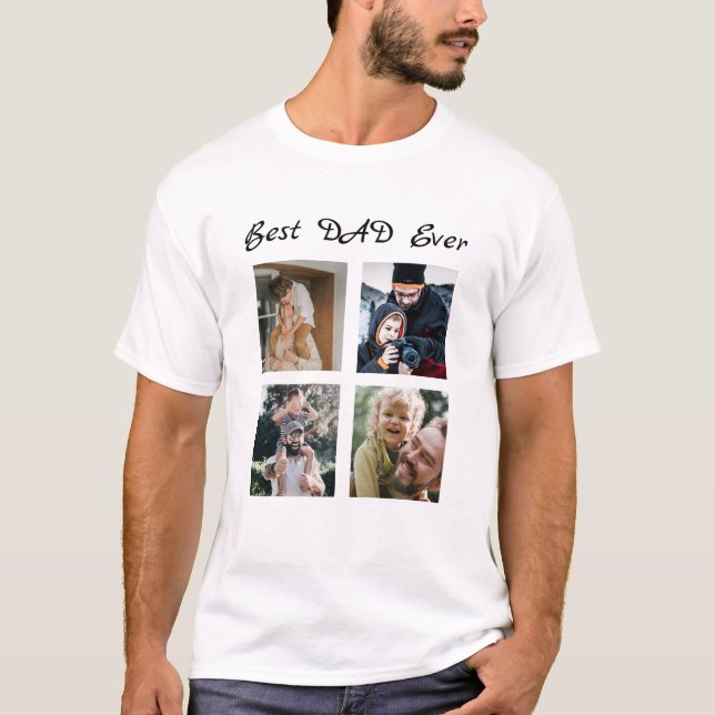 Camiseta Texto personalizado e imagem x4 T-Shirt (Frente)