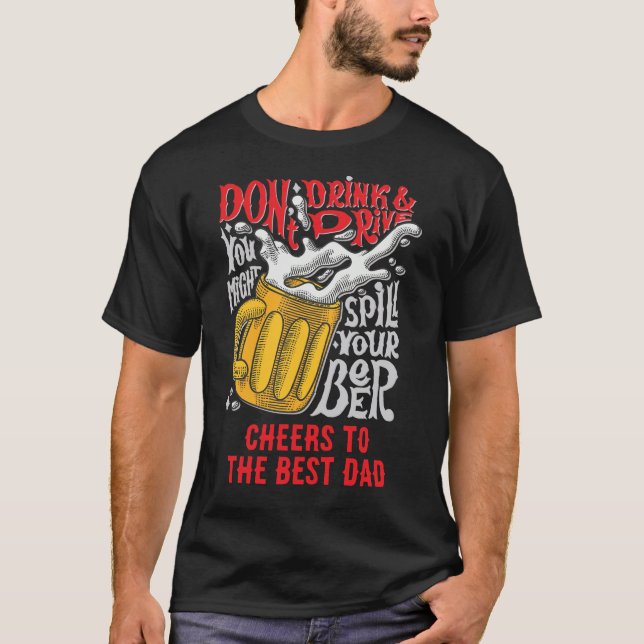 Camiseta Texto personalizado engraçado da Beer (Frente)