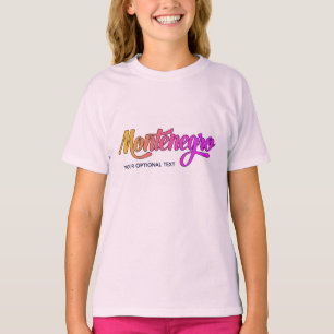 Camiseta Texto Personalizado Montenegro