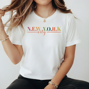 Camiseta Texto Personalizado Nova York