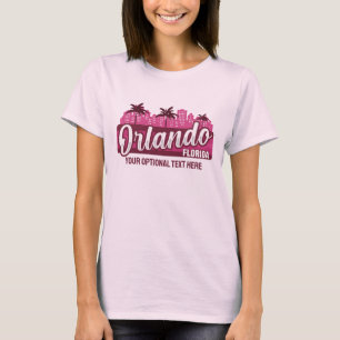 Camiseta Texto Personalizado Orlando Flórida