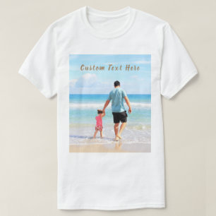 Camiseta Texto personalizado personalizado de fotos T-Shirt