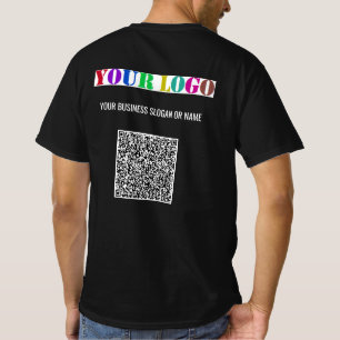 Camiseta Texto personalizado QR Código comercial T-Shirt Mo