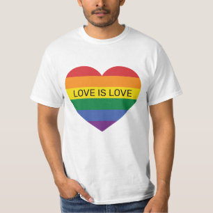 Camiseta Texto personalizado, Rainbow Love