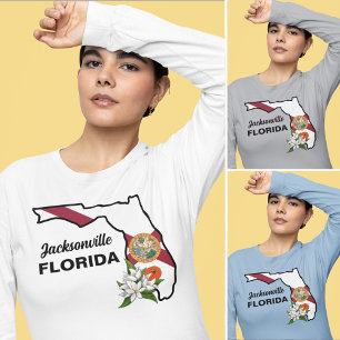 Camiseta Texto Personalizado Sinalizador Flor e Flor Laranj