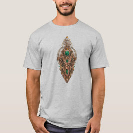 Camiseta Texto Personalizado Steampunk Tribal Esmeralda Joi