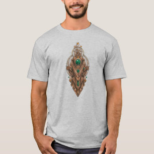 Camiseta Texto Personalizado Steampunk Tribal Esmeralda Joi