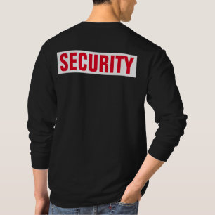 Camiseta Texto Personalizável de Dois Lados Preto de Segura