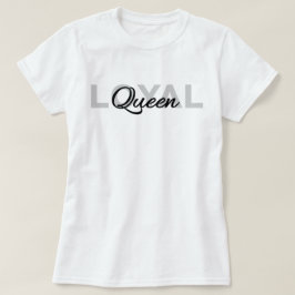 Camiseta Texto preto clássico Rainha leal