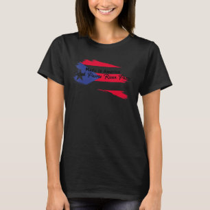 Camiseta Texto Preto De Peças Porto-Riquenhas Mais Feito Na