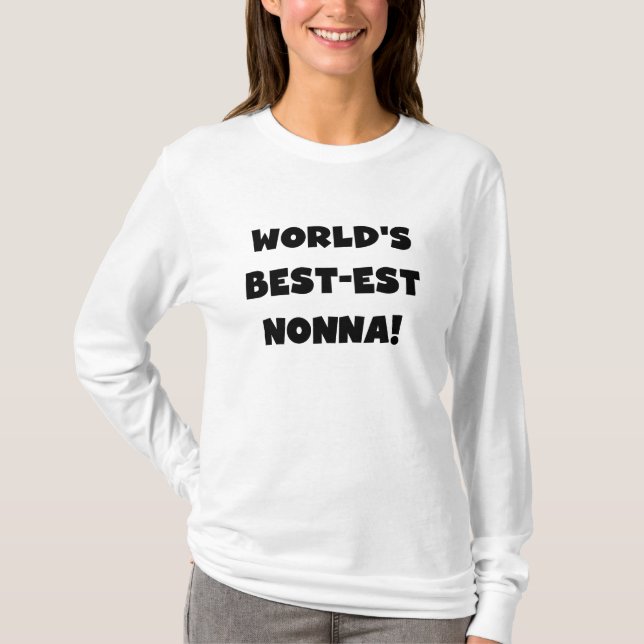 Camiseta Texto Preto - Melhor t-shirts e presentes (Frente)