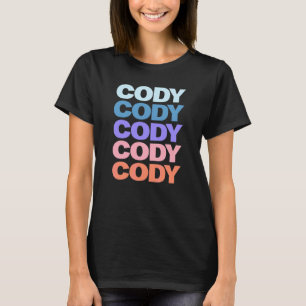 Camiseta Texto Repetido Moderno Cody
