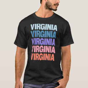 Camiseta Texto Repetido Moderno Virgínia
