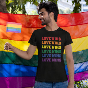 Camiseta Texto repetitivo personalizável do Orgulho gay LGB